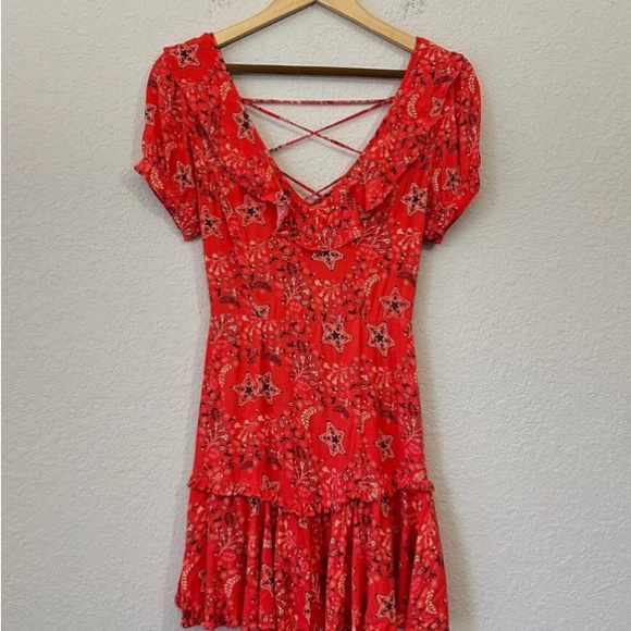 Floral Red Dress - Picture 5 of 10